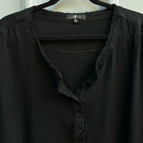 7 for all man kind Gauzy Pullover blouse, Small (fits very large) - Picture 4 of 10